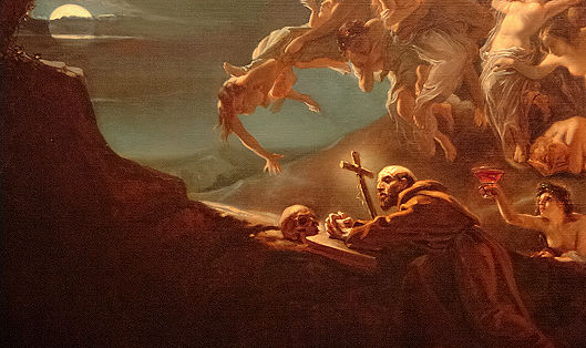 “A Tentação de São Hilário”, de Octave Tassaert, cerca de 1857