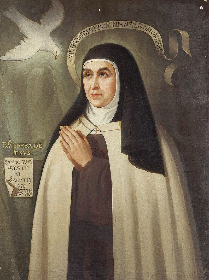 Retrato da mística espanhola Santa Teresa de Jesus (1515-1582).