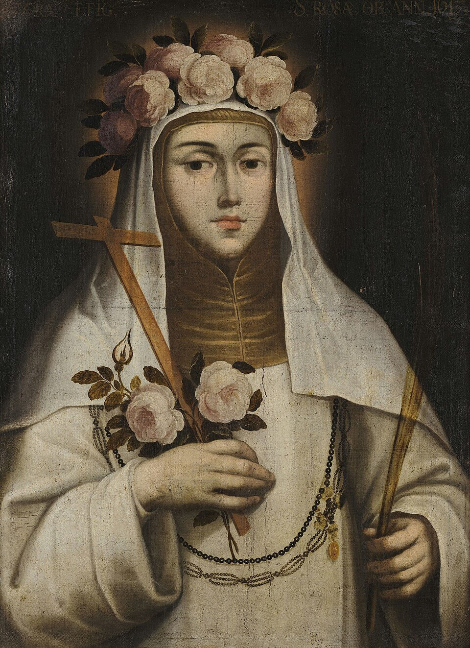 Santa Rosa de Lima, por Gregorio Vasquez de Arce y Ceballos (1638–1711)