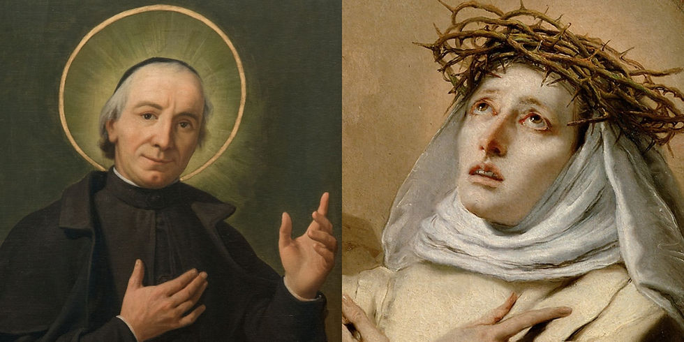 Santa Catarina de Siena e São José Cottolengo