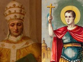 Papa São Leão IX e Santo Expedito de Melitene  - Banner