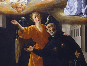 A Visão de Santo Afonso Rodrigues, por Francisco de Zurbarán.