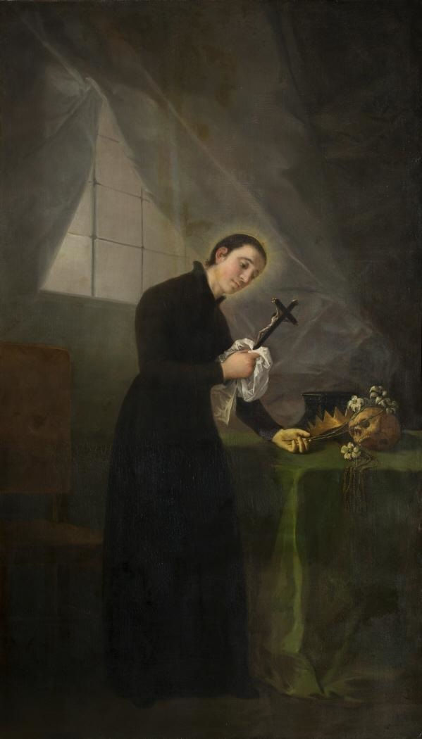 São Luís Gonzaga meditando, por Francisco de Goya (1746–1828)