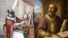 Papa São Leão II e Santo Anatólio de Laodiceia
