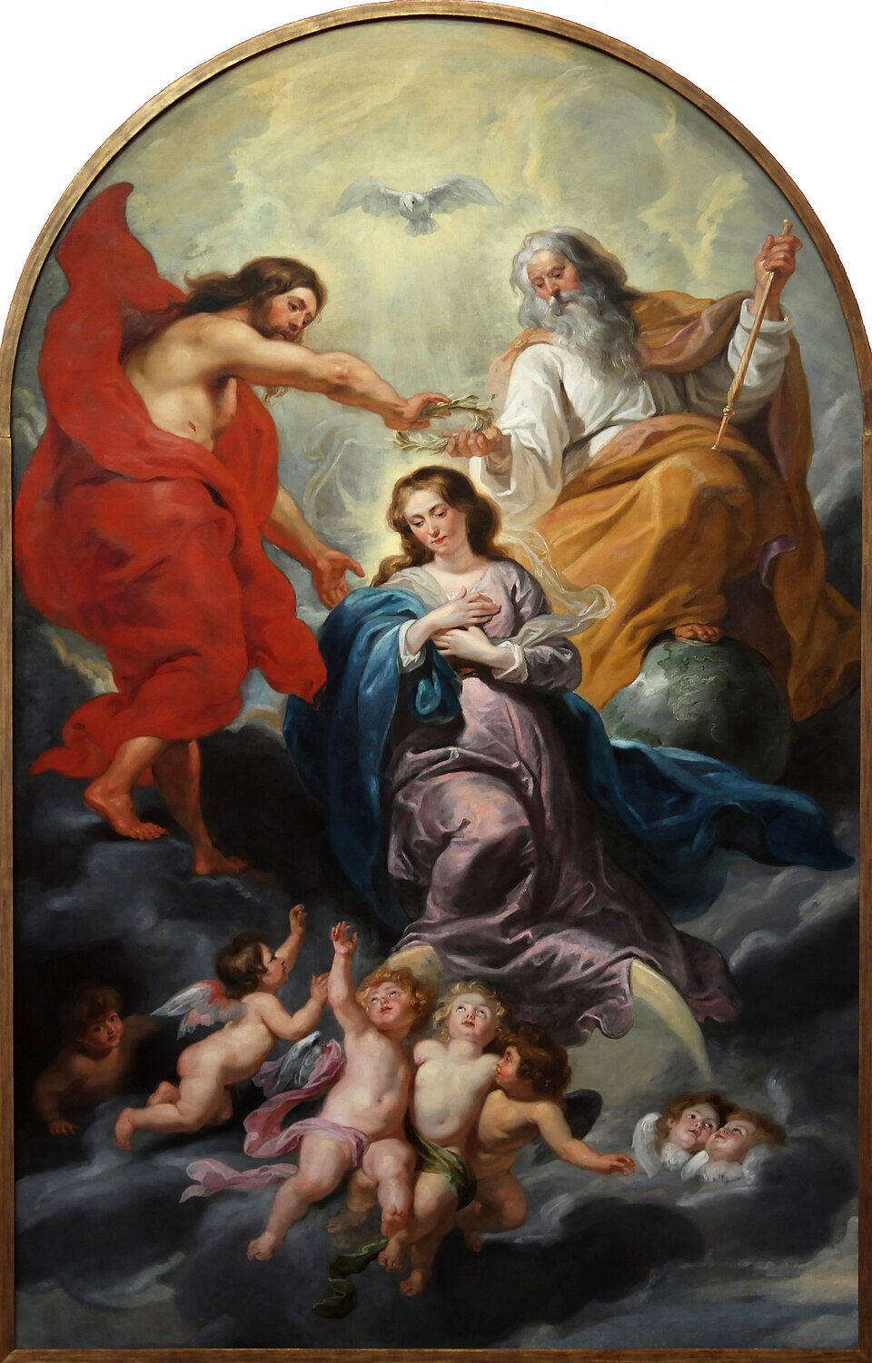 A Coração da Virgem Maria pela Santíssima Trindade, por Peter Paul Rubens (1577–1640)