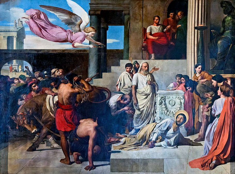 O martírio de São Saturnino por Jean-Louis Bézard (Igreja de Notre-Dame du Taur)