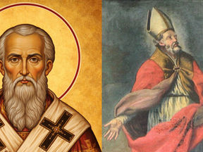 Santo Anselmo de Cantuária e Santo Anastácio I de Antioquia  - Banner