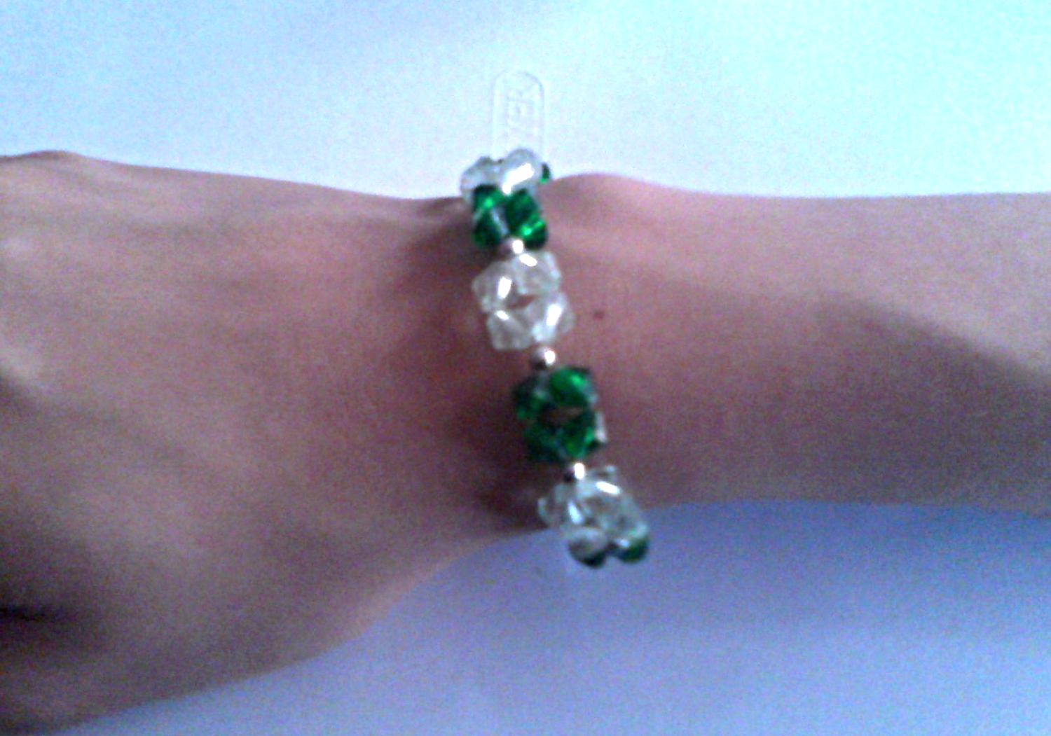 Pulsera diamantes (Verde)