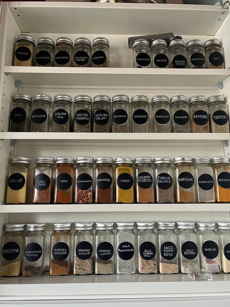 Sorted out spice drawer after spring cleaning in the kitchen
