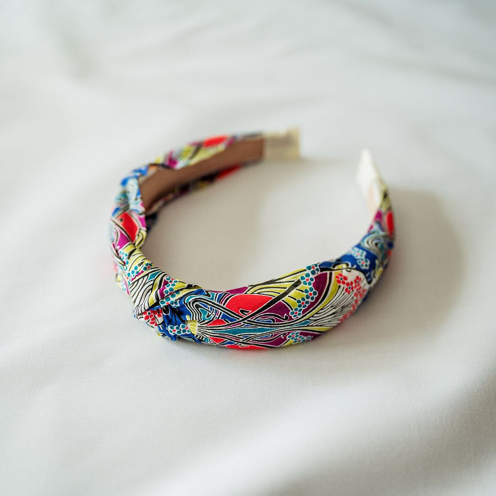 Thumbnail: Knot Headband made with Liberty of London Fabric - Ianthe Multi