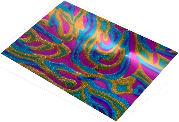 Kaleidoscope Pattern Soft Metallic 12x20