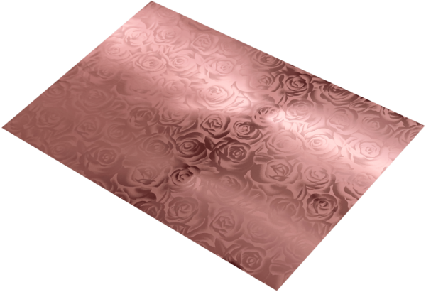 Rose Pattern Soft Metallic 12x20