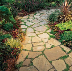 Autumn Brown Sandstone Flagstone for outdoor paving, pathways, patios and landscaping