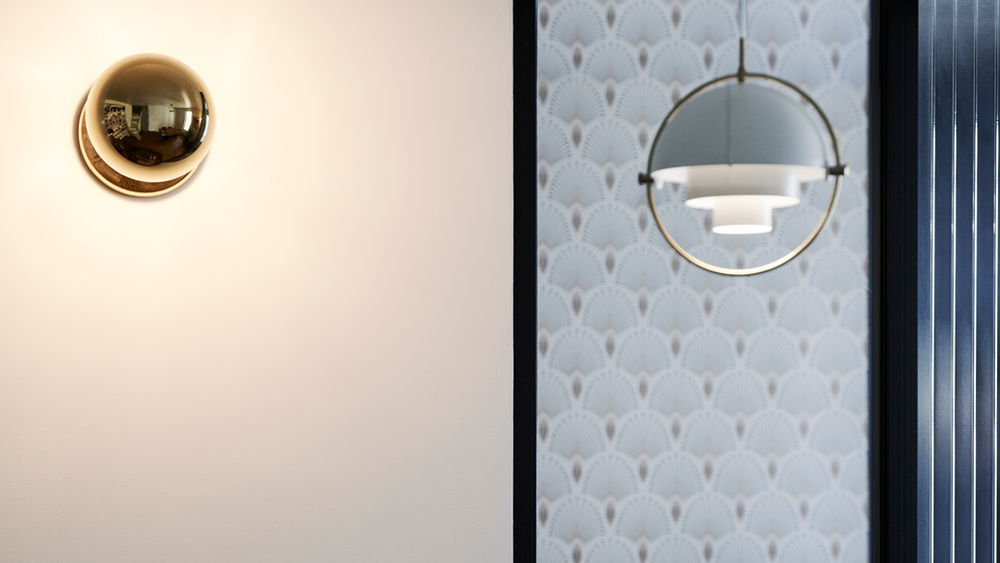 Luminaires de style Art Déco.