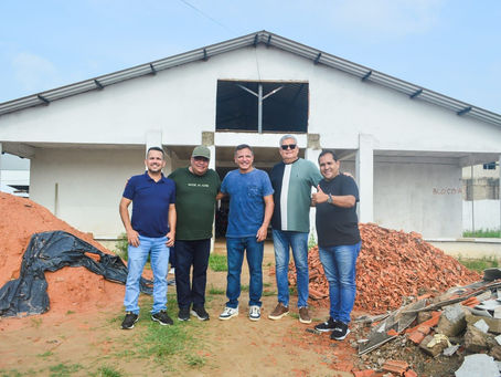 Prefeito Mazinho Serafim recebe senador Márcio Bittar e visitam obras provenientes de suas emendas