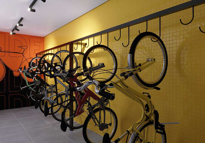 Perspectiva artística do Bicicletário