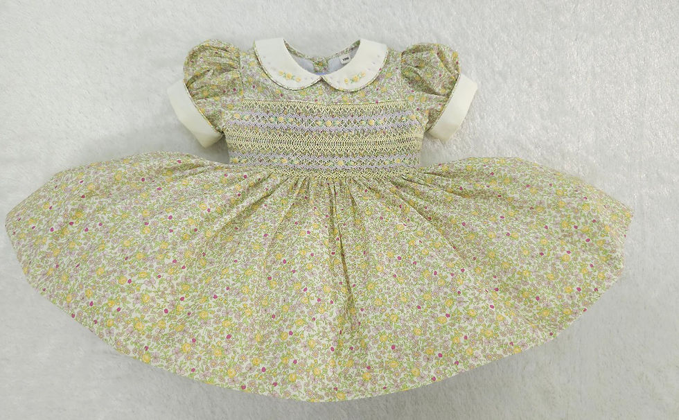 Thumbnail: Vintage bloom smock front & back