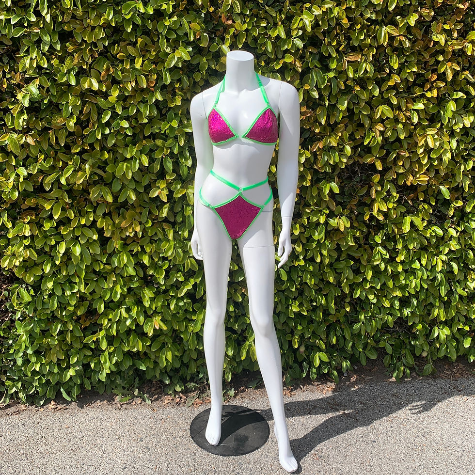 Thumbnail: Sequin Mix and Match Color Burlesque Bra