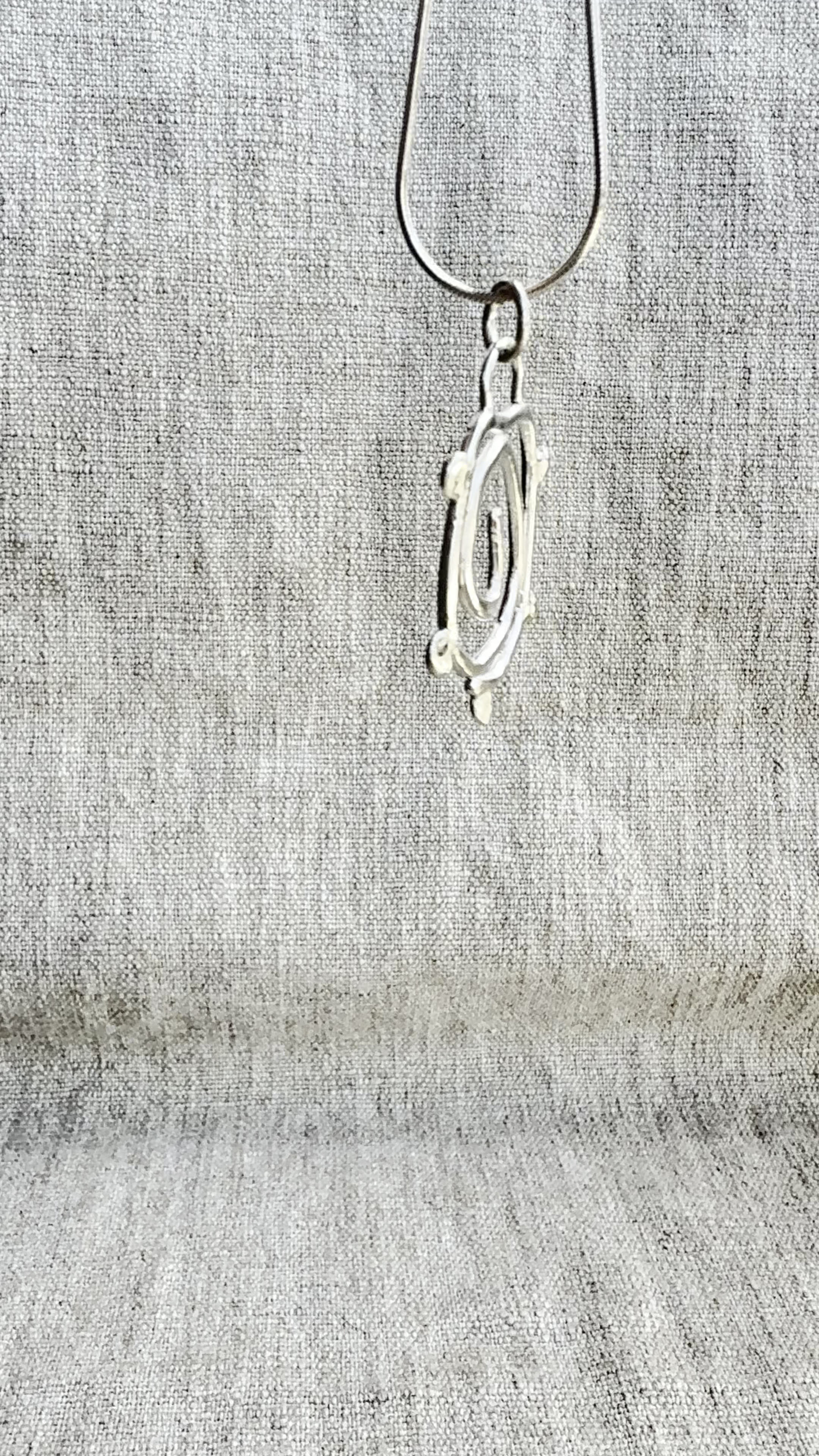 Silver Scute Pendant