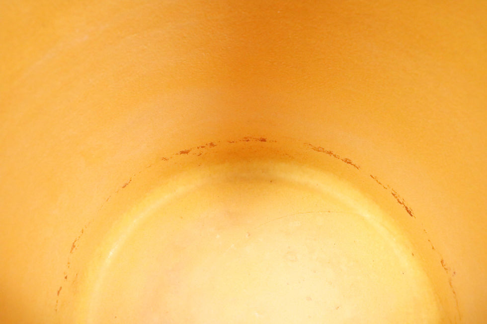 Thumbnail: Pair of Midcentury Yellow Ochre Pots by Gainey Pottery