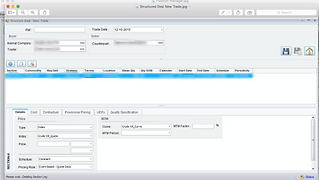 CTRM LNG | LNG Hedging | ETRM LNG Functionalities Screenshots