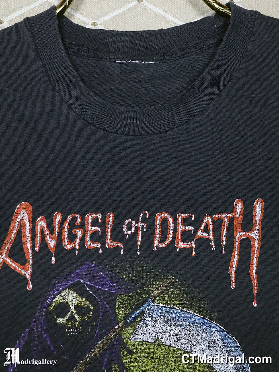 Thumbnail: ANGEL OF DEATH shirt (Grim Reaper goth punk Tales Crypt heavy metal biker)
