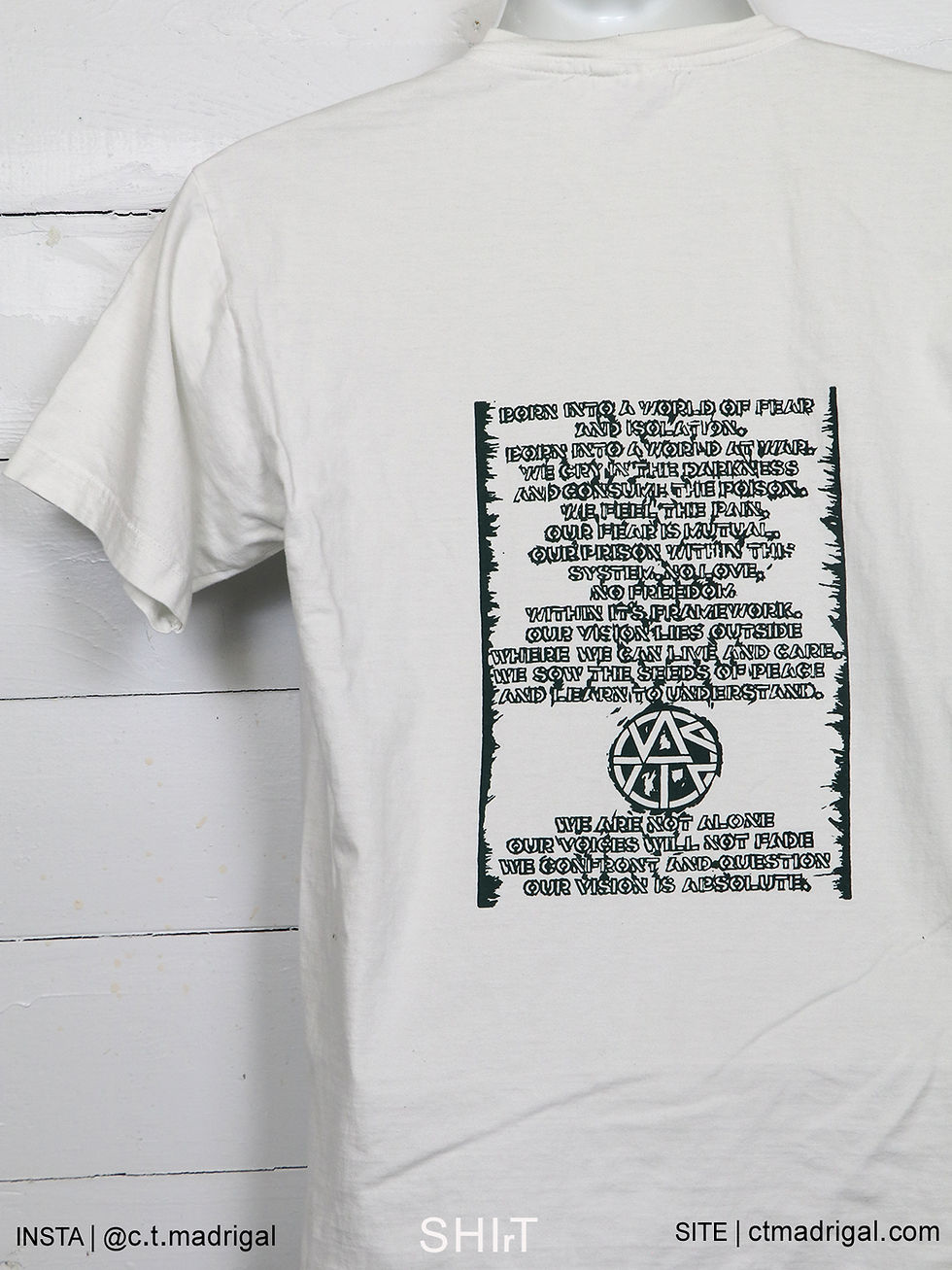 Thumbnail: CRASS shirt (punk Circle Jerks Adicts Germs Exploited Dead Kennedys Subhumans)