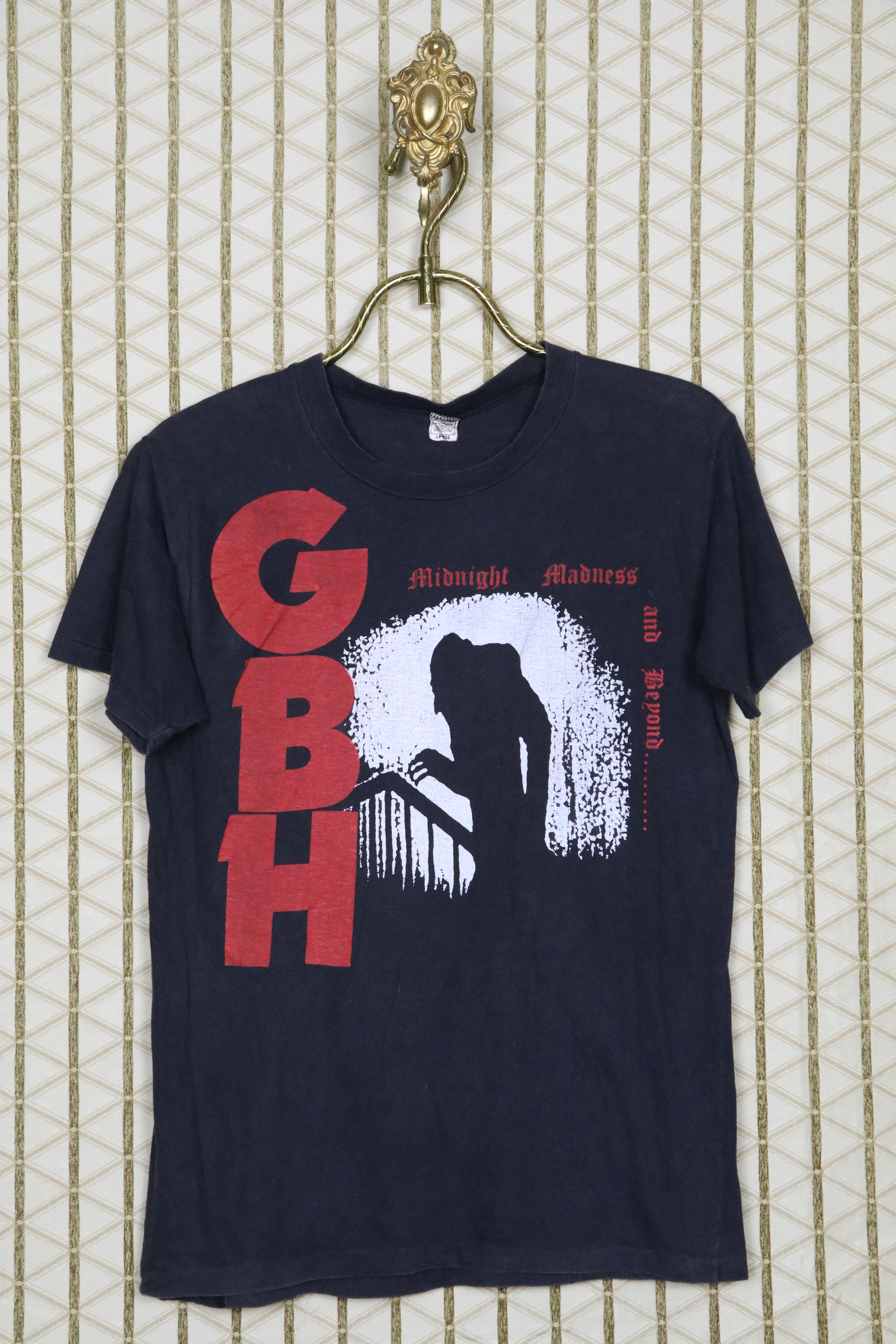 GBH shirt Nosferatu punk t-shirt Midnight Madness tour (Discharge Exploited)