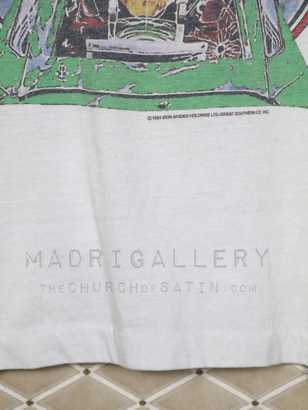 Thumbnail: IRON MAIDEN Aces High t-shirt 1984 Powerslave World Slavery (Slayer Metallica)