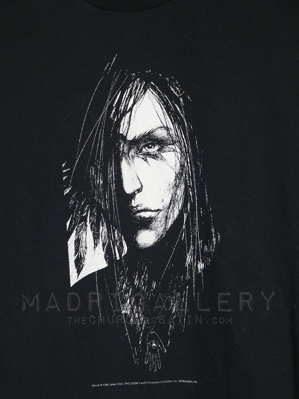 Thumbnail: THE CROW shirt (Lost Boys Frankenstein Zombie Vampire Buffy goth Scissorhands)