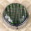 Thumbnail: Antique pill box eglomise-style modernist abstract painted lid patch box chrome