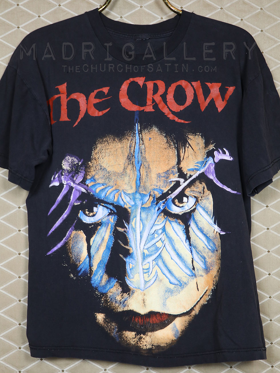 Thumbnail: THE CROW shirt (Lost Boys Frankenstein Zombie Vampire Buffy goth Scissorhands)