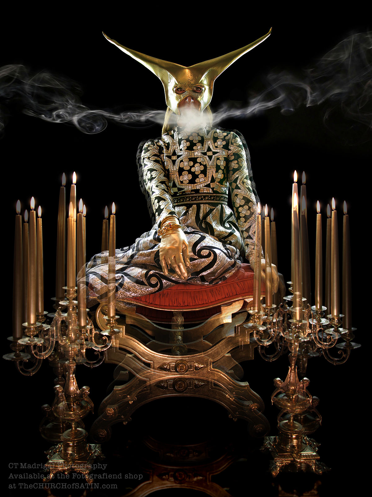 ECTOPLASM ENSEMBLE, metaphysical occult photograph by CT Madrigal