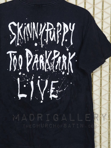 SKINNY PUPPY Tシャツ TOO DARKPARK LIVE Skinny Puppy Shirt, Too Dark Park, Vintage Rare T-shirt, Faded
