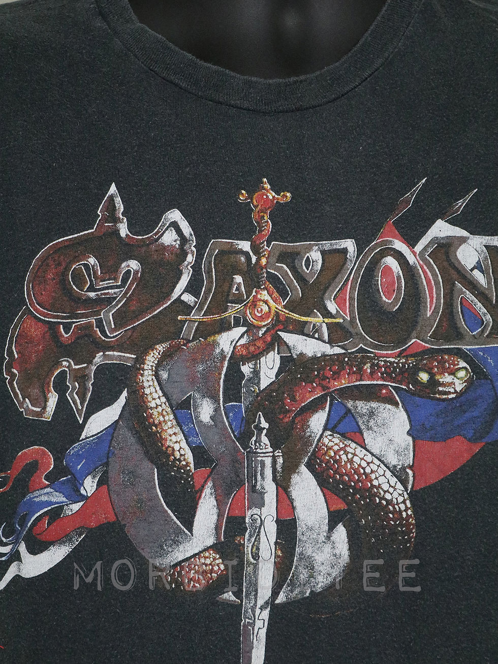 Thumbnail: SAXON, 1984 tour shirt (Judas Priest Iron Maiden Manowar Dokken Badlands Raven)