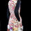 Thumbnail: LADYBROTHERS watercolor floral cotton & fur cocktail dress, Made to Order
