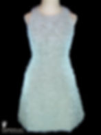 Vintage CHANEL mint green furry cocktail dress, a documented archival couture cocktail frock in a simple modernist shape with a memorable textile.