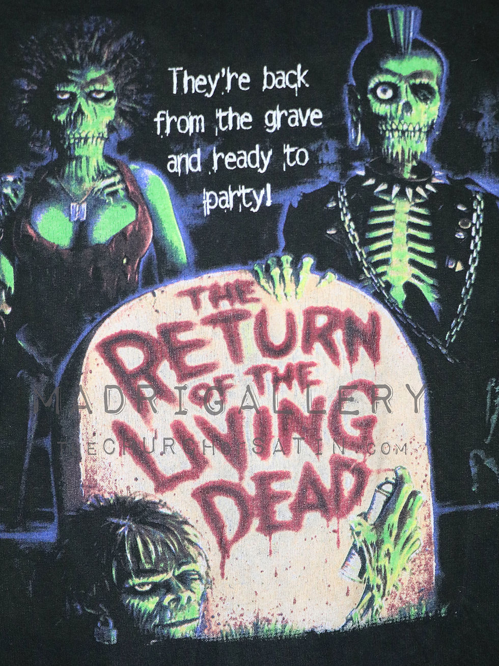 Thumbnail: RETURN OF THE LIVING DEAD horror shirt (Zombie Re-Animator Romero punk 45 Grave)