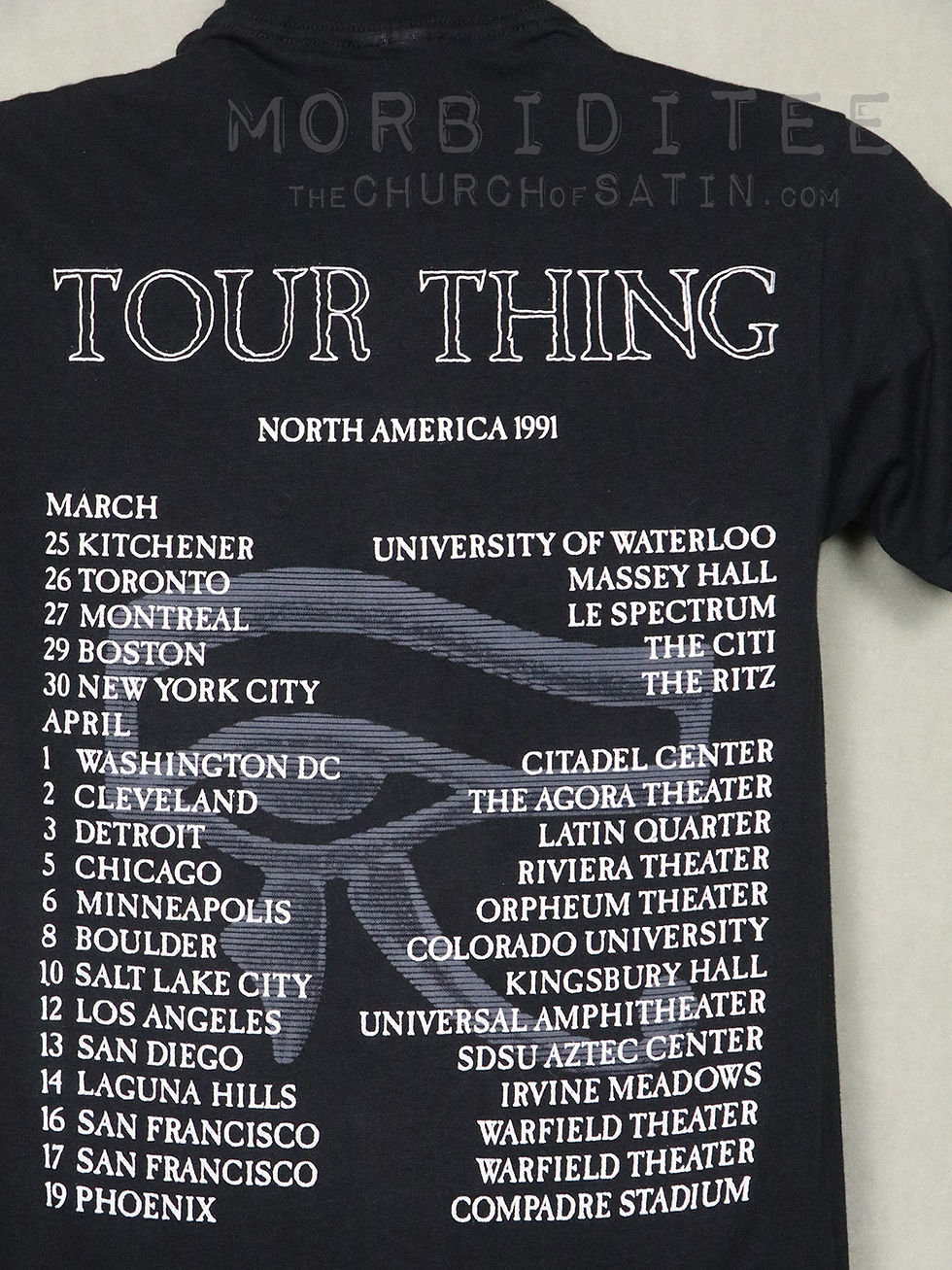 Thumbnail: SISTERS OF MERCY tour t-shirt 1991 (goth Bauhaus Siouxsie Banshees Cure)