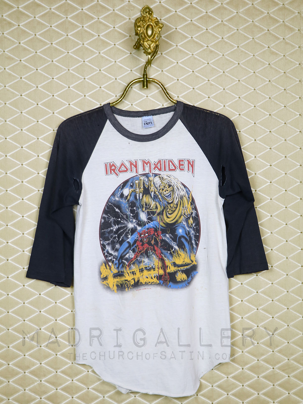 IRON MAIDEN shirt raglan baseball (Megadeth Metallica Slayer)