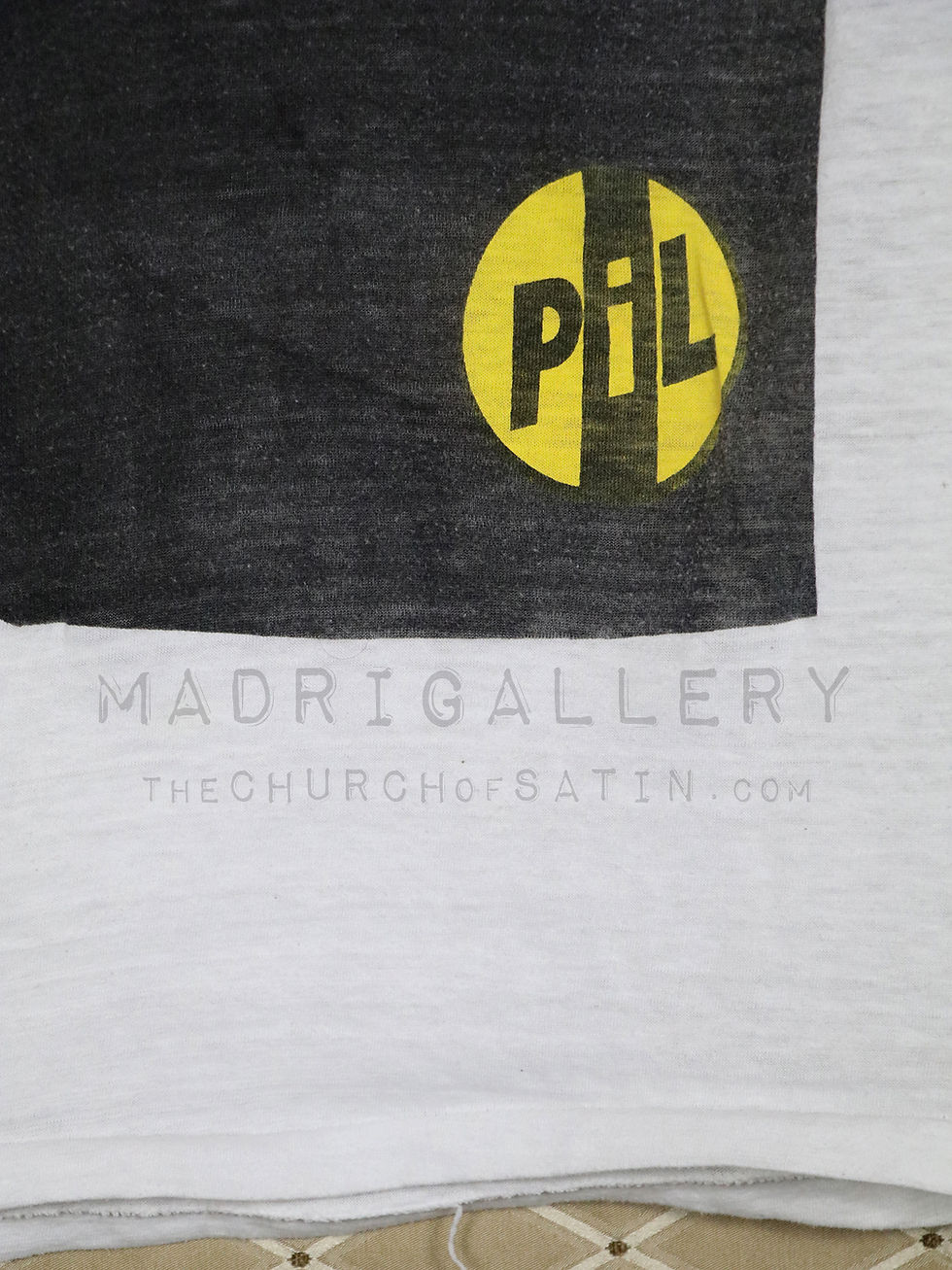 Thumbnail: PIL t-shirt (Public Image Limited Siouxsie Wire Sugarcubes Ramones Clash white)