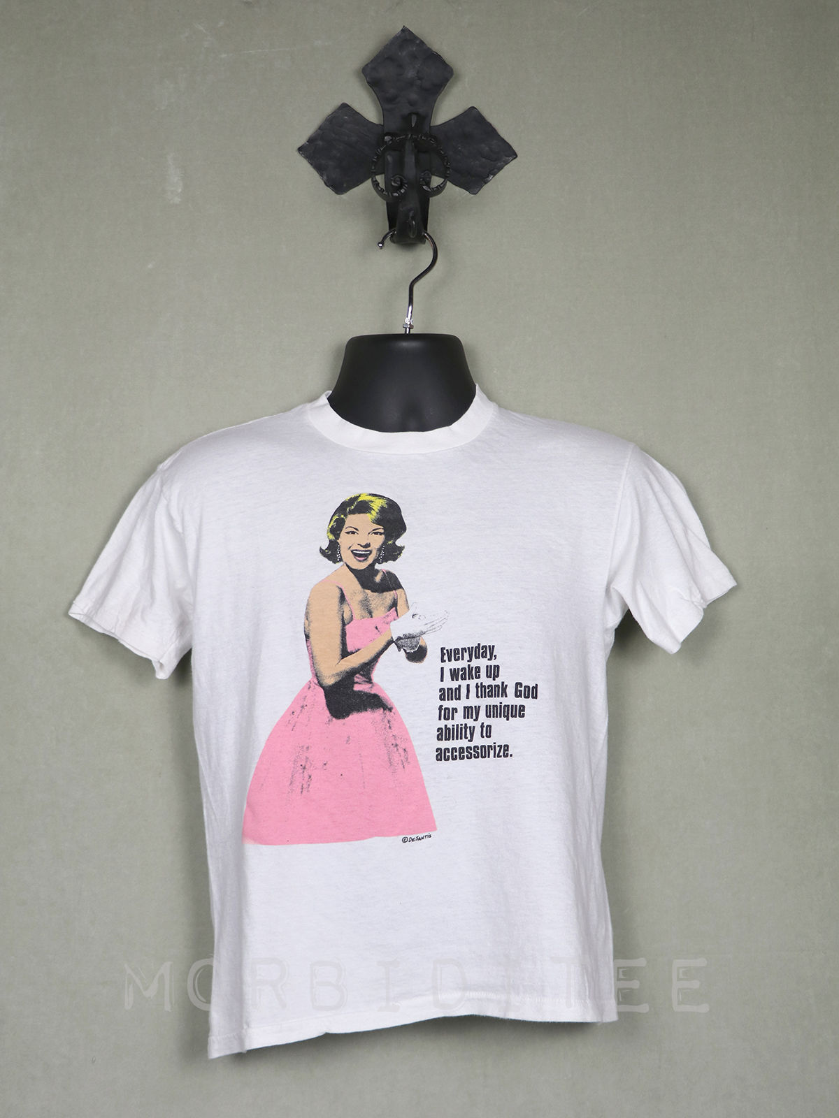 STANLEY DESANTIS vintage t-shirt white (Audrey Hepburn Marilyn Monroe LGBTQ)