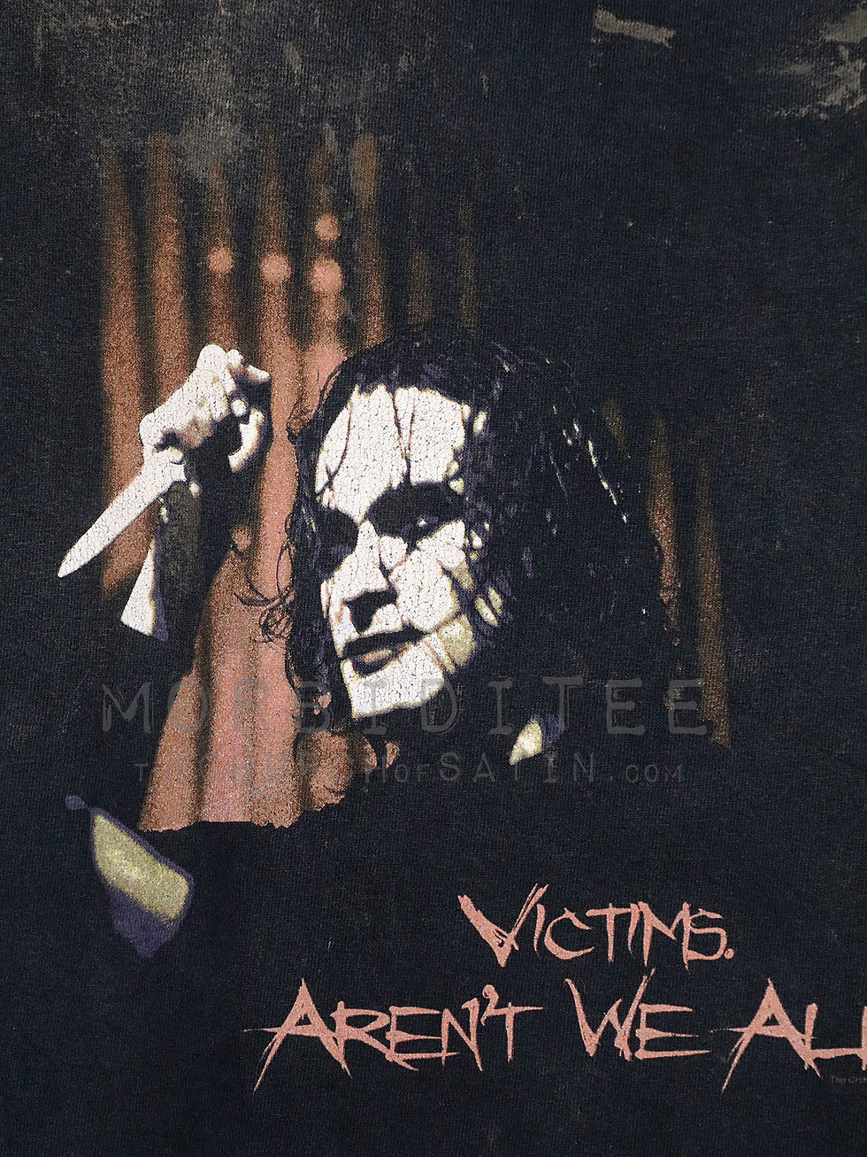Thumbnail: THE CROW horror t-shirt (Lost Boys, Dracula, Vampire, Elvira, punk, goth,
