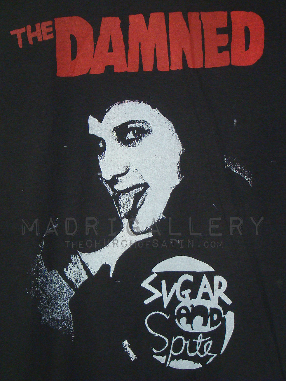 Thumbnail: DAMNED shirt (Bauhaus Cure Siouxsie Banshees Joy Division Dave Vanian)