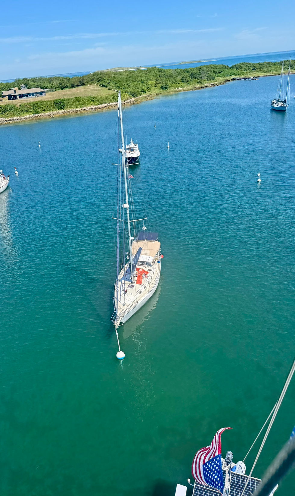 Utopia viewed from the top of Quest's mast