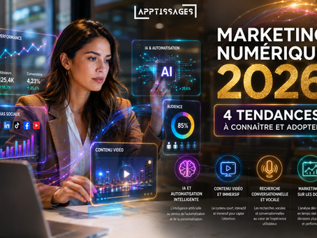 Marketing numérique 2026 : 4 tendances à connaître et à adopter