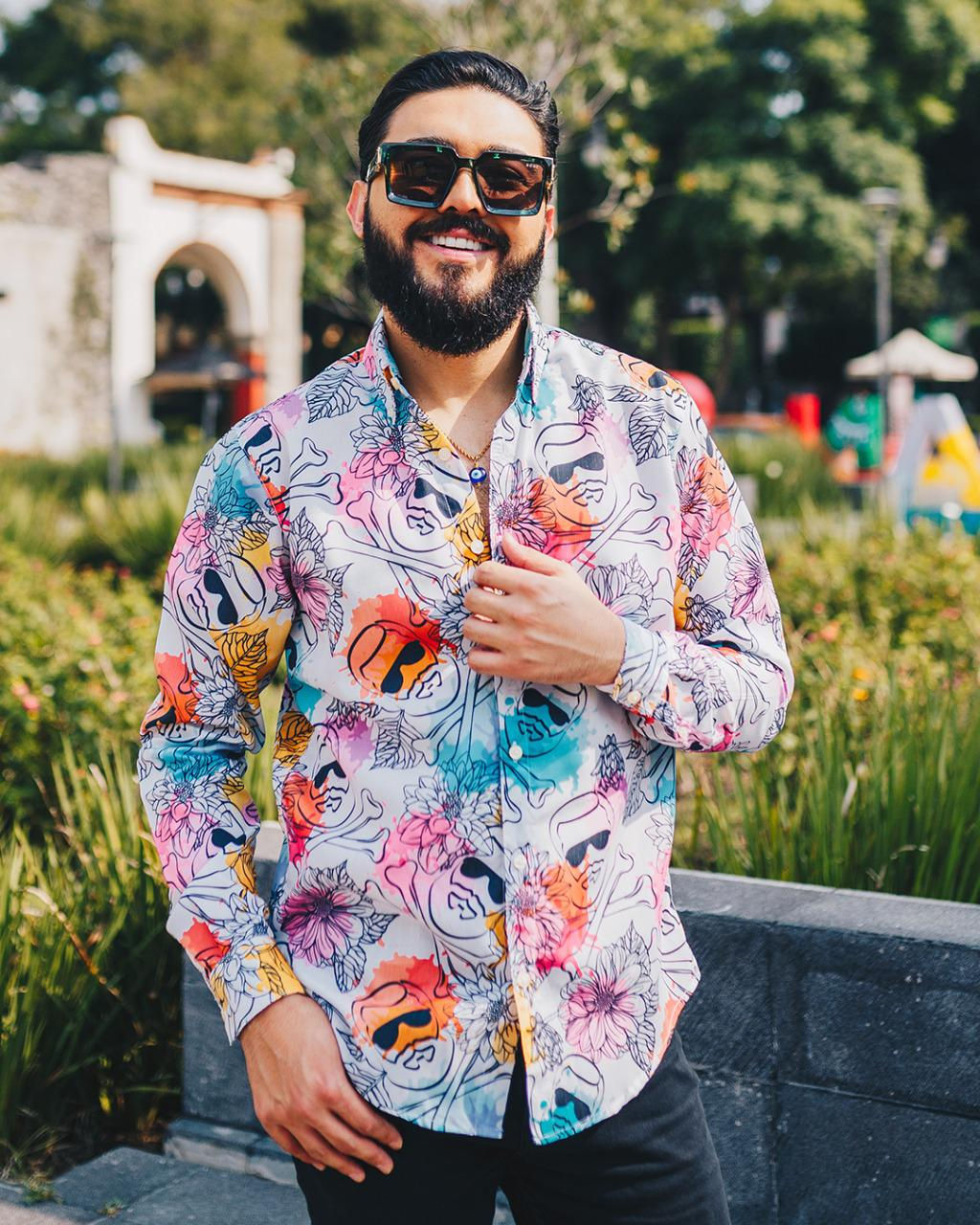 Camisa Caballero Hoja Colombiana