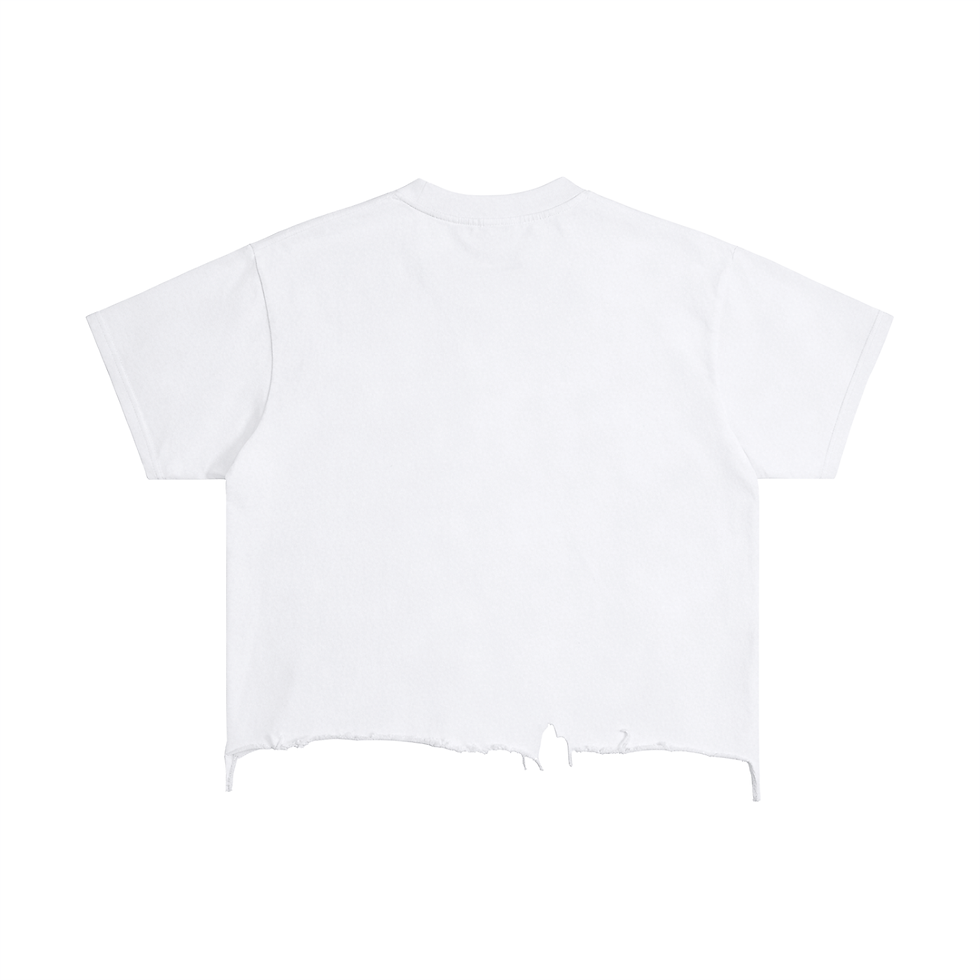 Thumbnail: THE ARTIST Vintage Wash Boxy Distressed Hem T-Shirt
