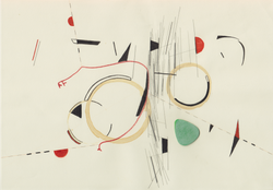 Constellation with plectrum and coffee stains, 2019