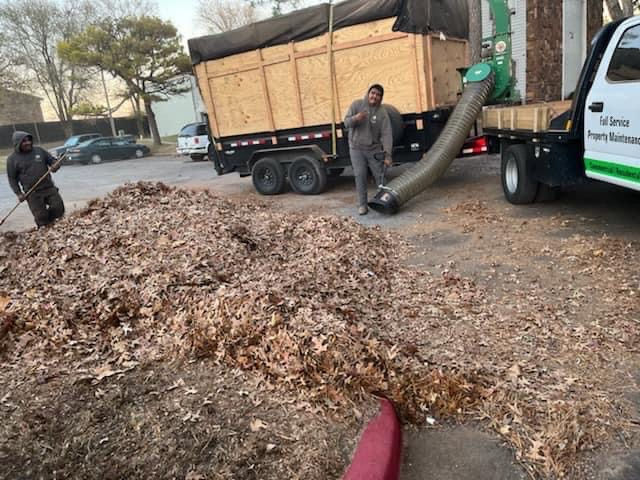 SLK does leaf removal for the Tulsa area